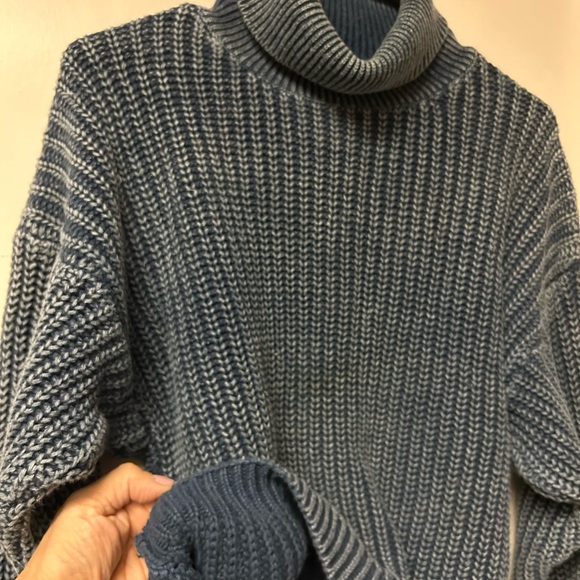 Denim Eminent Design Turtleneck Sweater - Picture 7 of 10